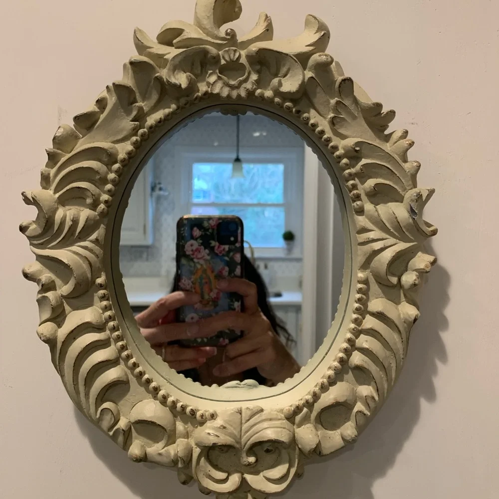 Vintage Parisian Style Wall Hanging mirror